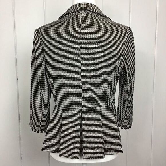 Tabitha (Anthro) Chandelier Stripe Peplum Top M - Picture 7 of 8